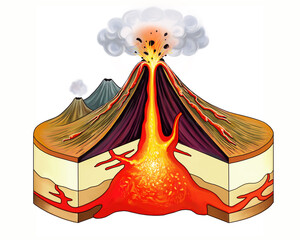 volcano eruption scheme