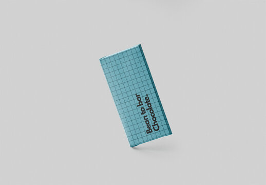 Chocolate Bar Wrapper Mockup in Equilibrium