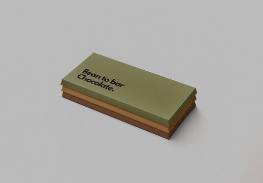 Stack Chocolate Bar Wrapper Mockup