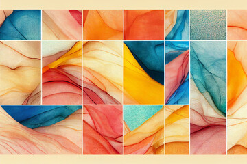 Fototapeta premium set of colorful backgrounds