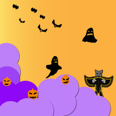 illustration of pumpkin helloween day