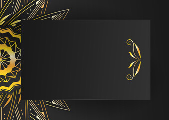 Creative luxury decorative mandala background. Luxury ornamental mandala design background in gold color