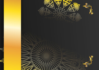 Creative luxury decorative mandala background. Luxury ornamental mandala design background in gold color