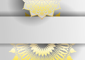 Creative luxury decorative mandala background. Luxury ornamental mandala design background in gold color