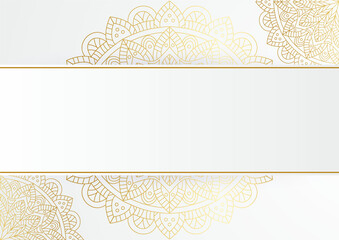 Luxury mandala background with golden arabesque pattern arabic islamic east style. Decorative mandala for print, poster, cover, brochure, flyer, banner. Creative luxury decorative mandala background