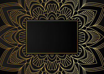Fototapeta premium Luxury mandala background with golden arabesque pattern arabic islamic east style. Decorative mandala for print, poster, cover, brochure, flyer, banner. Creative luxury decorative mandala background