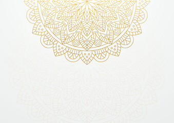 Luxury mandala background with golden arabesque pattern arabic islamic east style. Decorative mandala for print, poster, cover, brochure, flyer, banner. Creative luxury decorative mandala background - obrazy, fototapety, plakaty