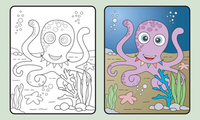 Fototapeta premium learn coloring for kids and elementary school.