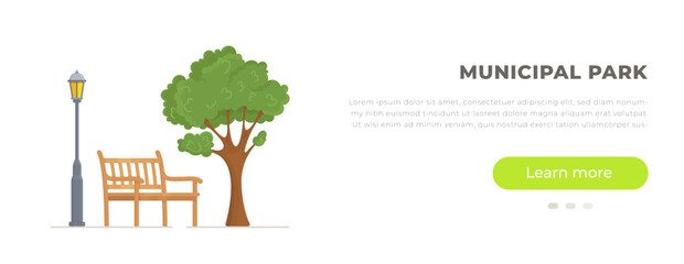 Spending a weekend in the fresh air. Vector illustration of a walk in the park.