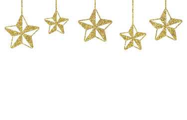 Fototapeta premium christmas gold star decoration