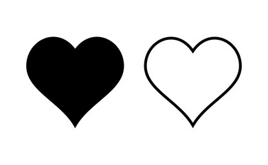 Obraz premium Love icon vector for web and mobile app. Heart sign and symbol. Like icon vector.