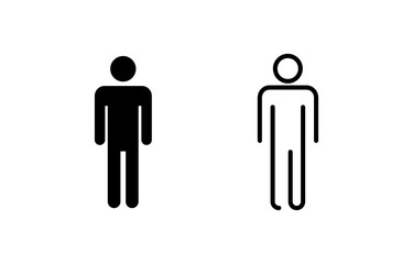 Man icon vector for web and mobile app. male sign and symbol. human symbol