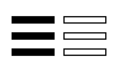 Menu Icon vector for web and mobile app. web menu sign and symbol. hamburger menu symbol