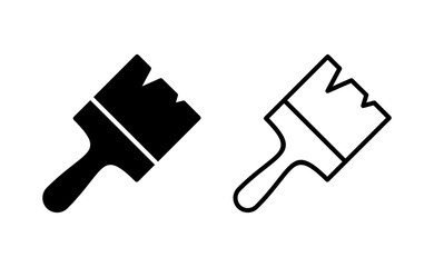Paint icon vector for web and mobile app. paint brush sign and symbol. paint roller icon vector