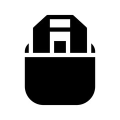 Bag Icon Vector Symbol Design Illustration