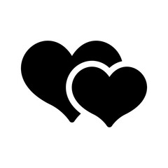 Hearts Icon Vector Symbol Design Illustration