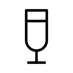 Drink Glass Icon Vector Symbol Design Illustration