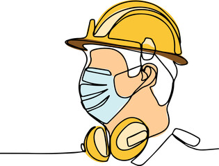 construction manager and engineer working on building site. Vector illustration