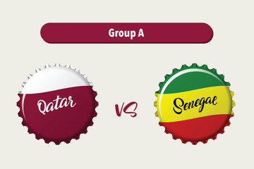 Qatar VS Senegal Soccer Scoreboard
