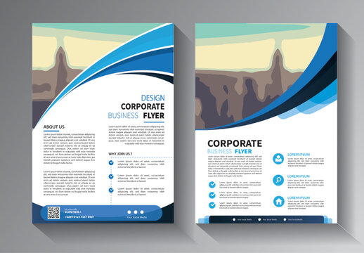 Business abstract vector template. Brochure design, cover modern layout, annual report, poster, flyer in A4 with colorful triangles, geometric shapes for tech, science, market with light background