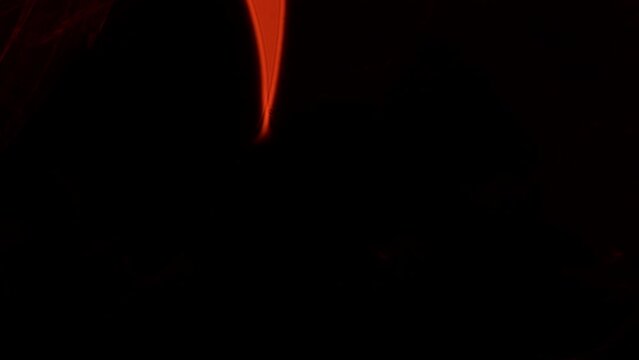Abstract Shapes In Glowing Orange Strobe Light