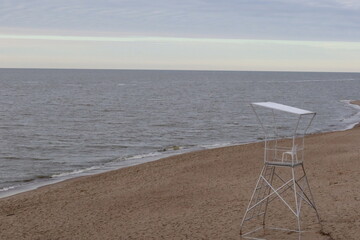 empty beach chair