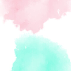abstract pink green watercolor splashes