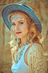 pretty boho girl