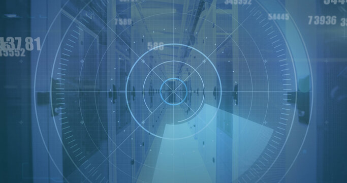 Image of scope scanning and data processing over stock market - Powered by Adobe