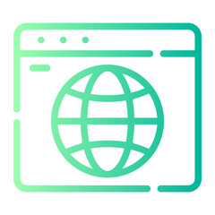 browser gradient icon