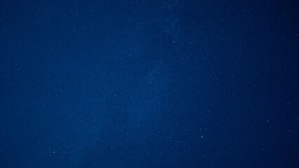 瀬戸内海から見える天の川がある星空