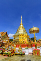 Fototapeta premium Phra That Doi Suthep Temple is buddhist temple in Chiang Mai, Thailand.