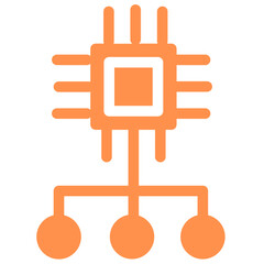 machine learning processor ml cpu computer hardware icon