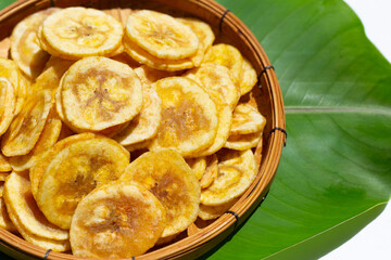 Banana stuffed with tamarind. Fruit snack