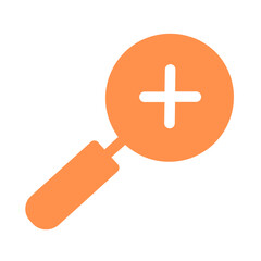 Fototapeta premium loop magnifying glass zoom zoom in magnifier icon