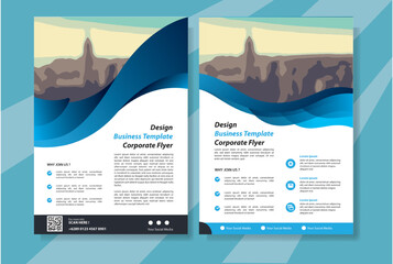 Brochure design, cover modern layout, annual report, poster, flyer in A4 with colorful triangles, geometric shapes for tech, science, market with light background