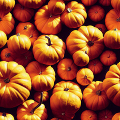 Halloween Pumpkin Pattern / Tiled / Repeatable / Tessellation Background Image