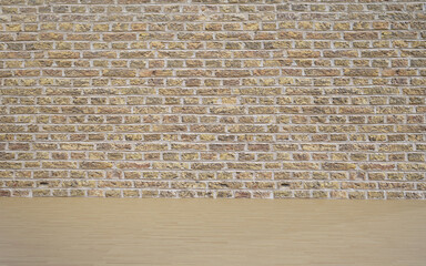 brick wall empty room