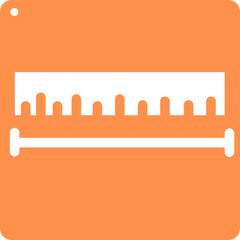 meter measure ruler length measurement icon