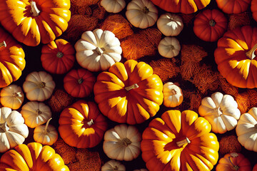 Halloween Pumpkin Pattern / Tiled / Repeatable / Tessellation Background Image