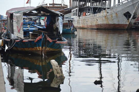 Indonesian old fishing boat