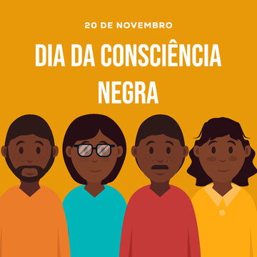 Flat Design Vector Dia Da Consciencia Negra