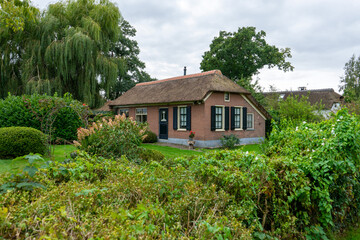 Giethoorn Netherlands Venice of the North old house in the village
