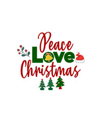 Obraz na płótnie Canvas Christmas SVG Bundle, Christmas SVG, Merry Christmas SVG, Christmas Ornaments svg, Winter svg, Santa svg, Funny Christmas Bundle svg Cricut