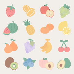 과일 음식 일러스트 이미지 모음