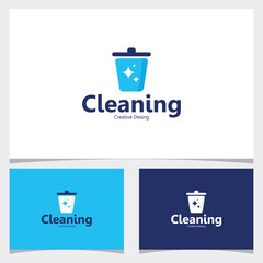 trash logo icon vector isolated