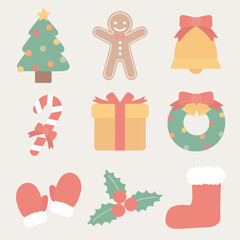 겨울 크리스마스 상징 일러스트 이미지 모음