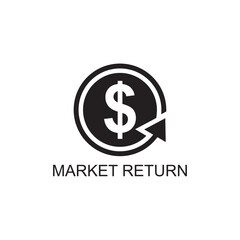 market return icon , advertising icon