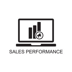 sales performance icon , advertising icon