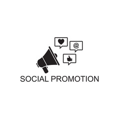 social promotion icon , advertising icon